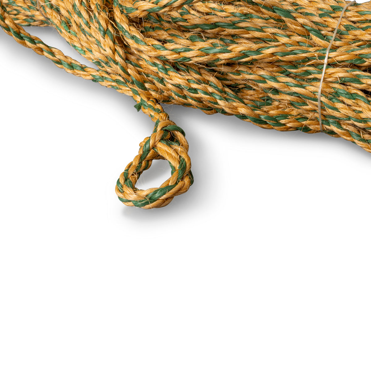 Lead rope or pulling rope 11mm – 3m, 12pcs – sisal/polypropylene combi ...