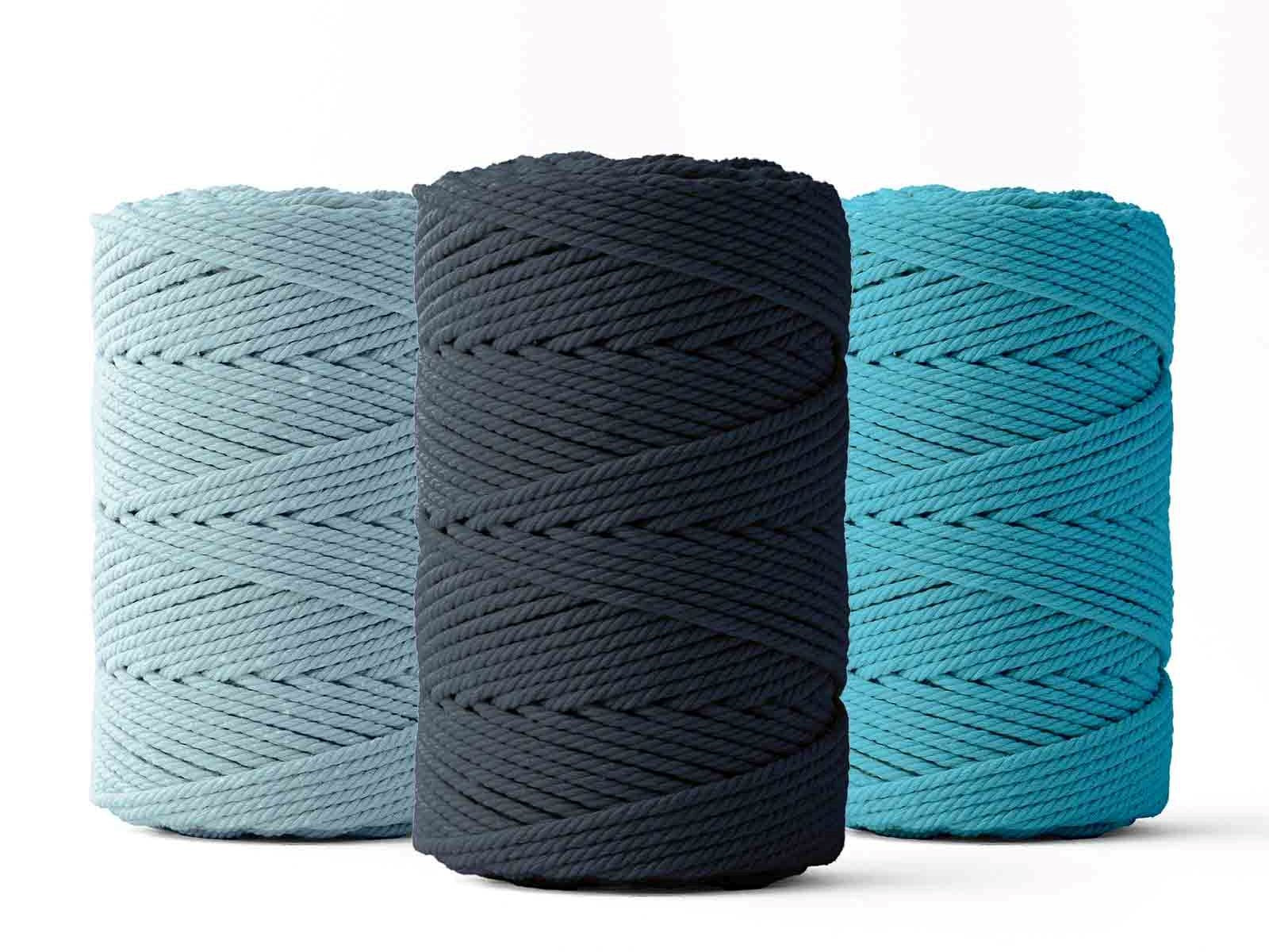 Blue shades of macrame with catchy names