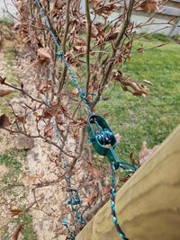 Antislipdraad 4mm – zwart/groen – 344m – polyethyleen met knoopjes