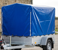 Toepassingsfoto rond elastisch touw in trailerzeil, bevestigen afdekzeil met elastiek aan trailer aanhangwagen