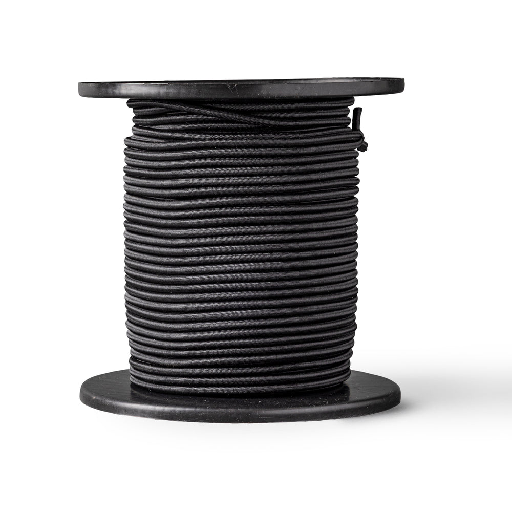 Zwart elastisch touw 5mm 100M ronde elastiek