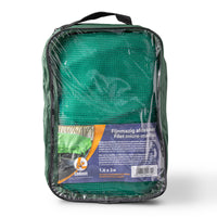 Fine-mesh trailer net 1,6 × 3 m – mesh tarpaulin with steel rings in the reinforced hem and interwoven elastic