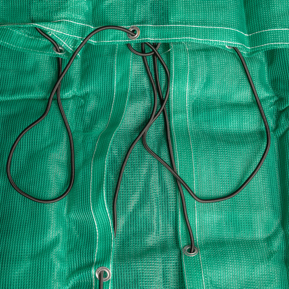 Groen gaasnet aanhanger detailfoto