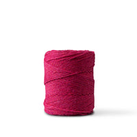 Macrame rope 1mm – deep pink – 65m – double-twisted recycled cotton