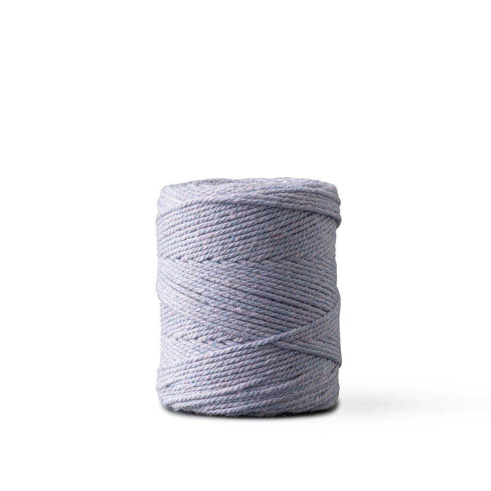 Macrame rope 1mm – light purple – 65m – double-twisted recycled cotton