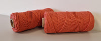 Macrame rope 3mm – terracotta – 120m – single-twist recycled cotton