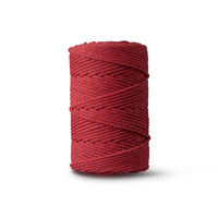 Macramétouw 2mm – bordeaux – 70m – dubbel gedraaid gerecycled katoen
