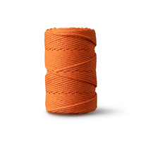 Macrame rope 2mm – orange – 70m – double-twisted recycled cotton