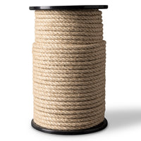 Vlastouw 10mm – 100m – natuurlijk gedraaid henneptouw – voor theater, decoratie & tuigage