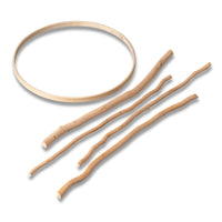 Macramé houten takken en bamboering - Set van 5 stuks