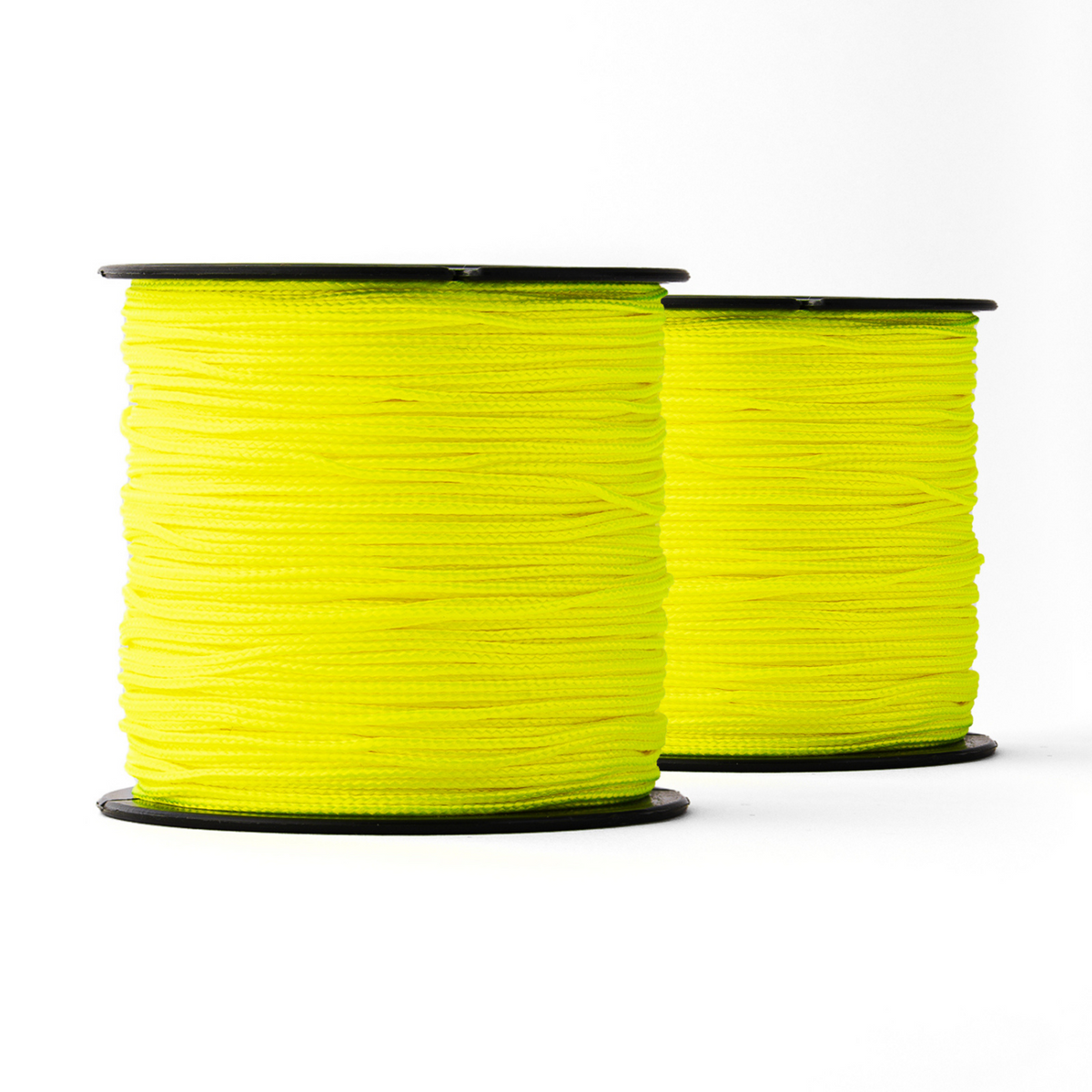 Nylon rope 1mm - fluorescent yellow - 2x100m - braided polyamide for m ...