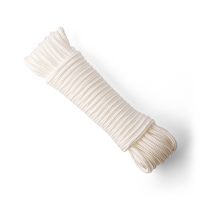 Corde en nylon 10 mm – blanche – 20 m – cordon tressé en polyamide