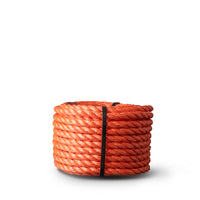 Twisted polypropylene rope 14 mm – 20 meters – orange – on mini roll