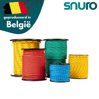 Groepsfoto gevlochten polypropyleentouw in vrolijke kleuren als all-round touw in diameter 6mm, 8mm of 10mm