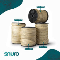 Sisal rope 10mm – 100m – naturally twisted – for DIY, animals &amp; re-enactment