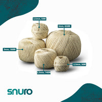 Sisal twine 2.5mm – 140m – natural 2-ply twine for garden &amp; DIY