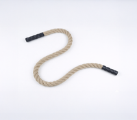 Daaltouw in synthetisch vlas afgewerkt met krimpkous, grafdelverstouw om een kist in het graf te laten zakken