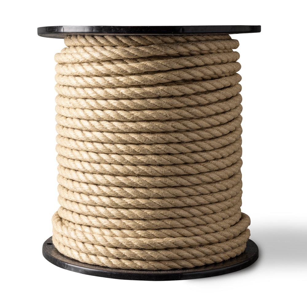 Synthetic flax rope 14mm - 50m - for swings, garden & decoration - natural look