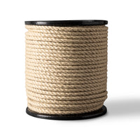 Synthetic flax rope 8 mm – 100m – for swings, garden &amp; decoration – natural look